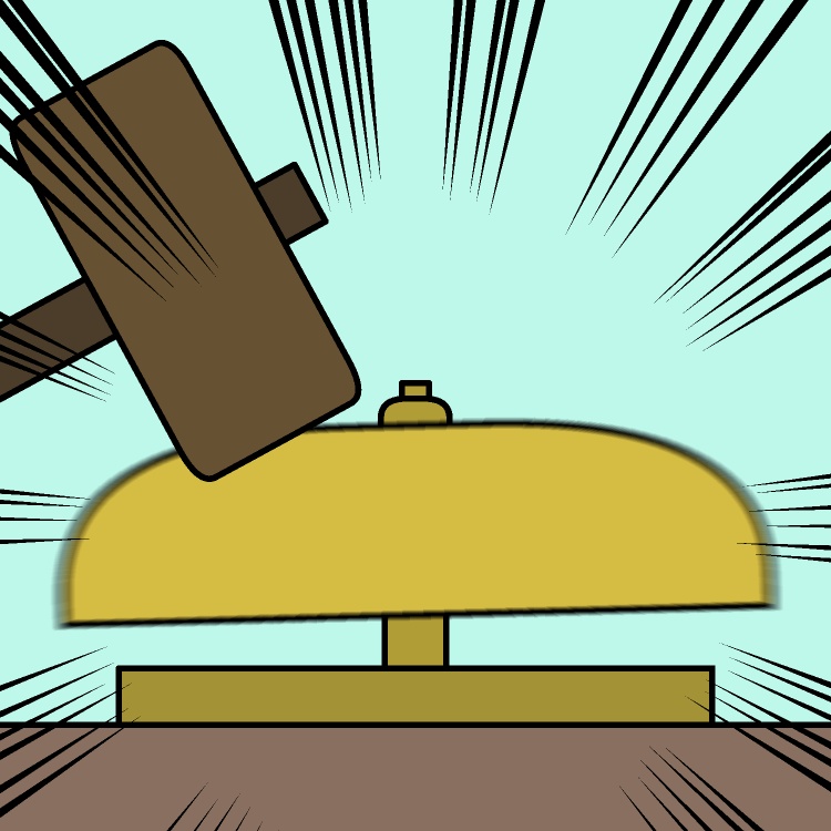 ゴング連打GIFアニメ