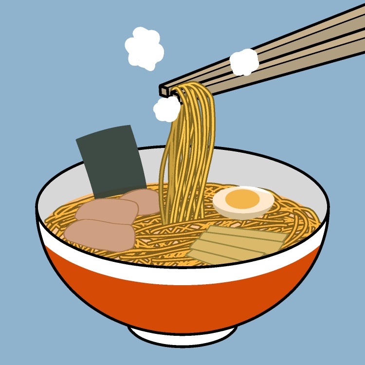 ラーメン箸上げGIFアニメ