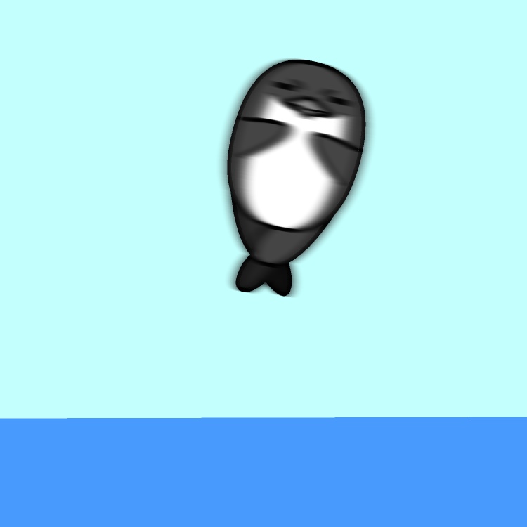 ペンギンのトリプルアクセルGIFアニメ