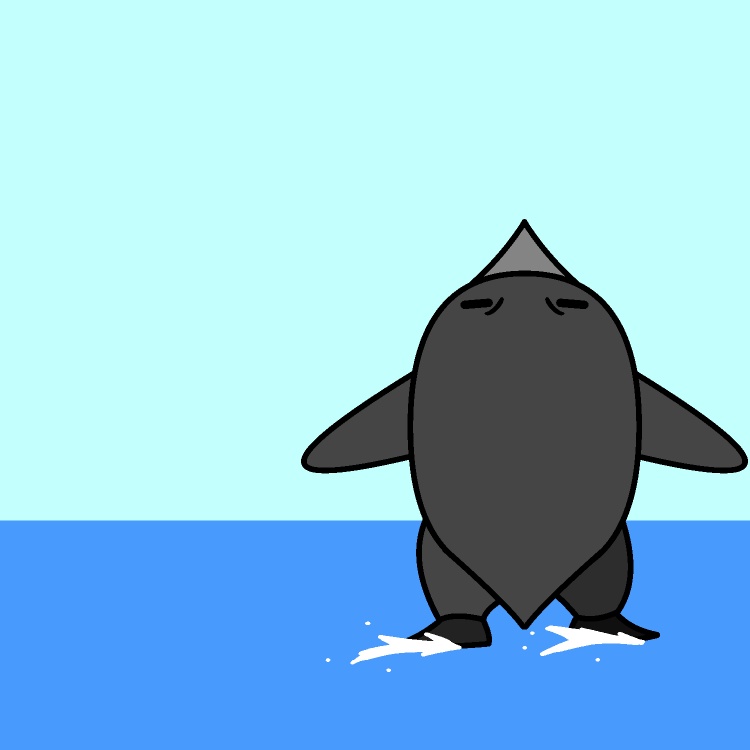 ペンギンのイナバウアーGIFアニメ