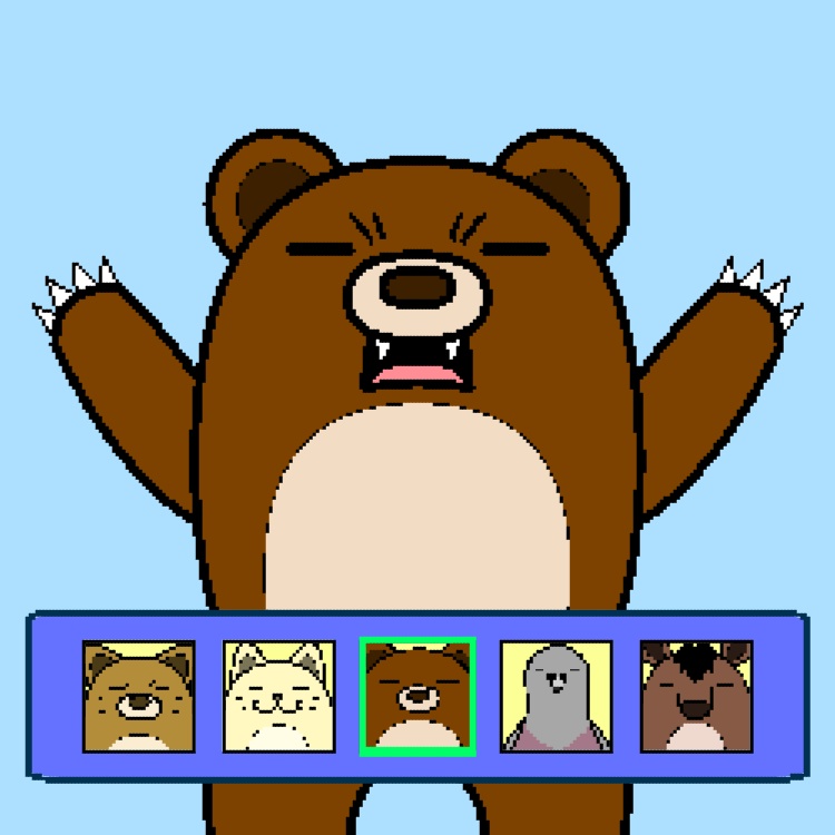 キャラクター選択画面GIFアニメ