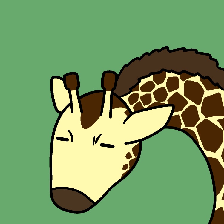 荒ぶるキリンGIFアニメ