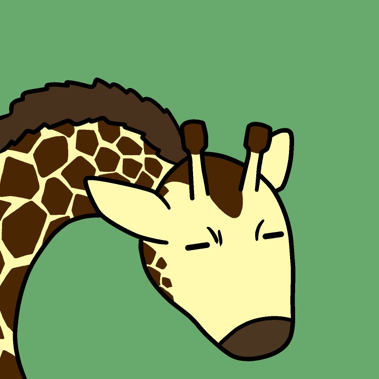 荒ぶるキリンGIFアニメ