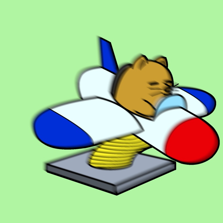 スプリング遊具イヌGIFアニメ