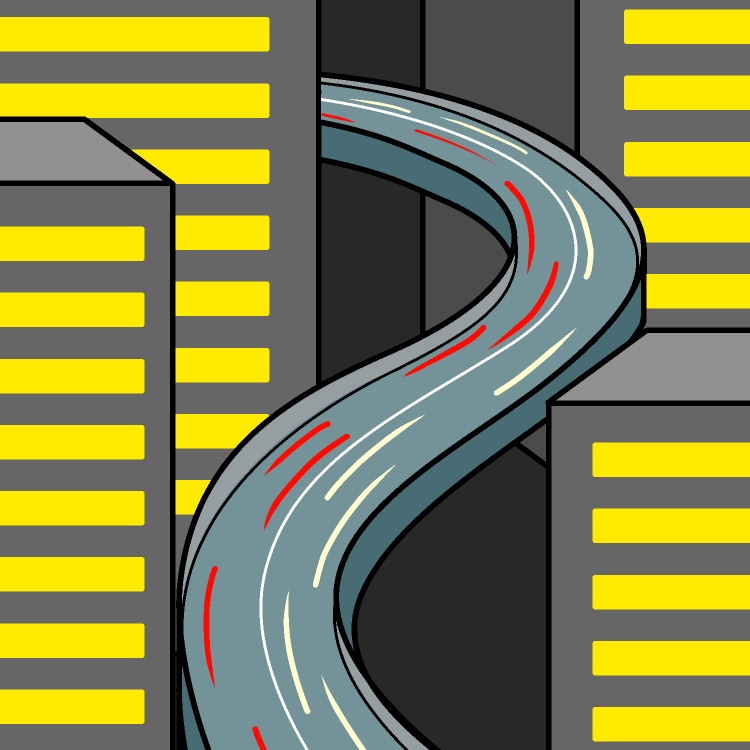 高速道路タイムラプスGIFアニメ