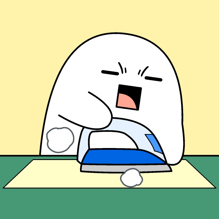 アイロンかけかけGIFアニメ