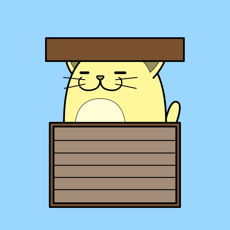 箱からきょろきょろネコGIFアニメ