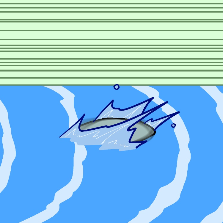 水切り石GIFアニメ