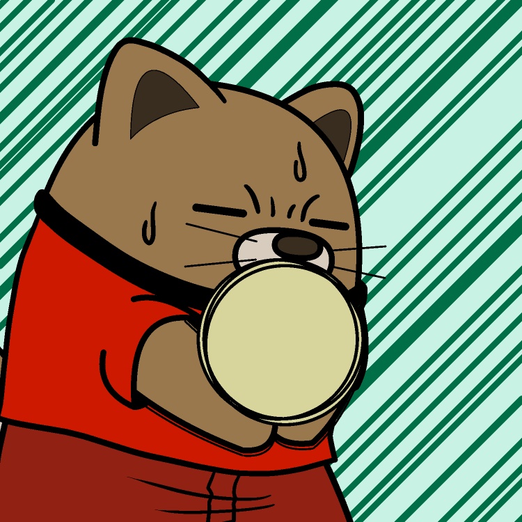 バレーボール全力レシーブ犬GIFアニメ