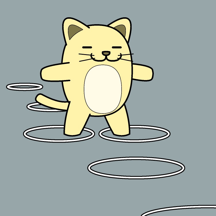 けんけんぱネコGIFアニメ