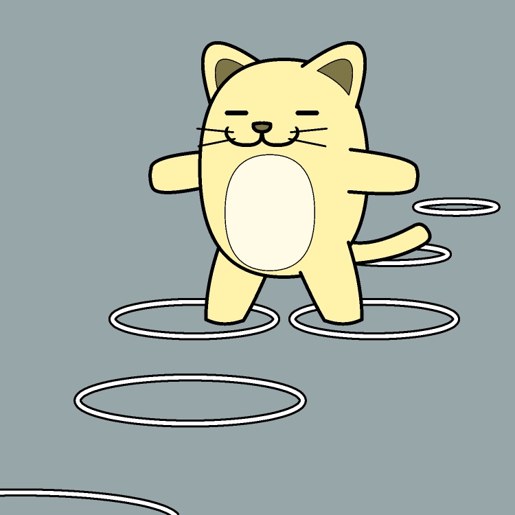 けんけんぱネコGIFアニメ