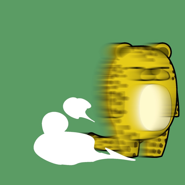 瞬間移動チーターGIFアニメ