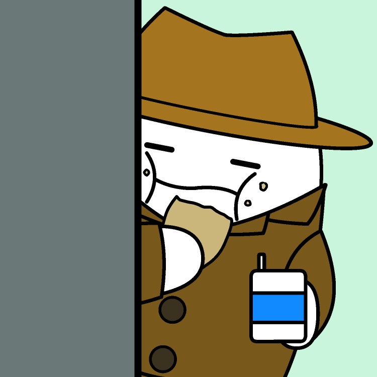 張り込み刑事GIFアニメ