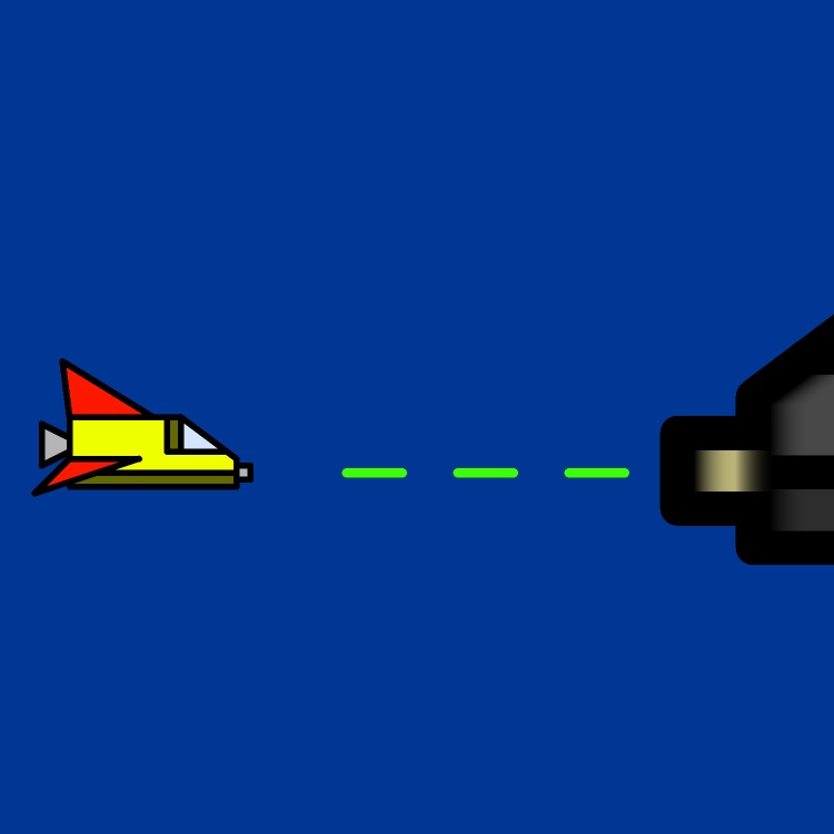 シューティングゲーム巨大敵GIFアニメ