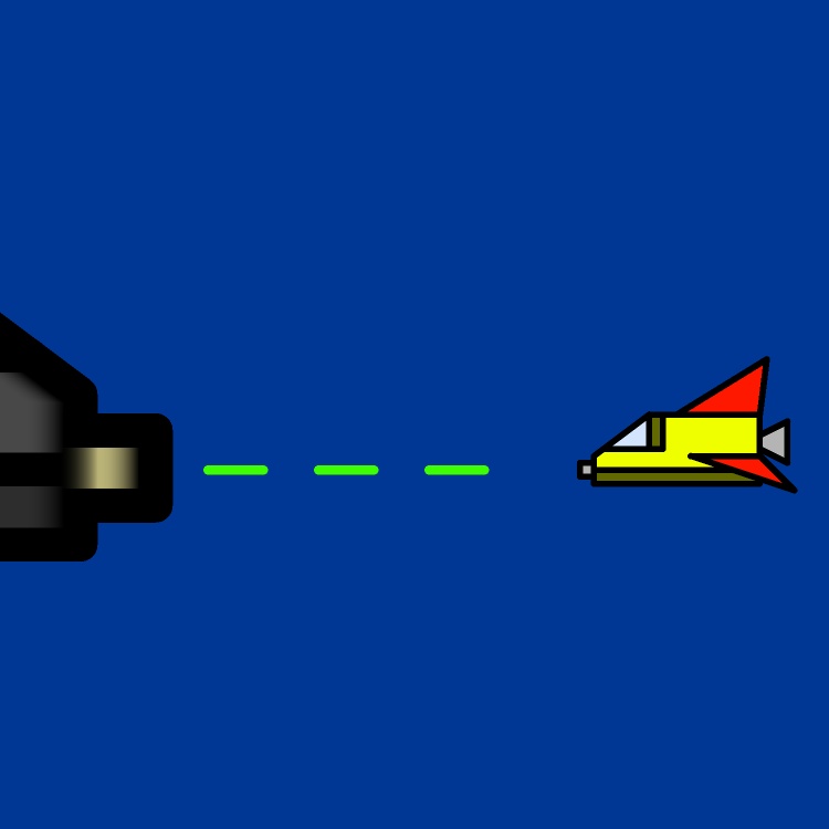 シューティングゲーム巨大敵GIFアニメ