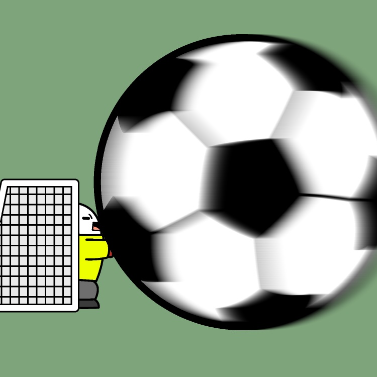 巨大なボールサッカーGIFアニメ