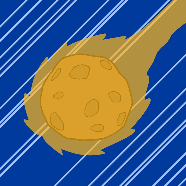 隕石小っさ!GIFアニメ