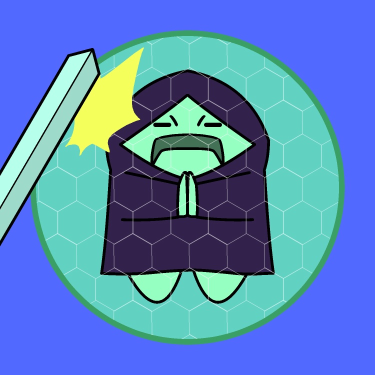 球型バリア魔法GIFアニメ