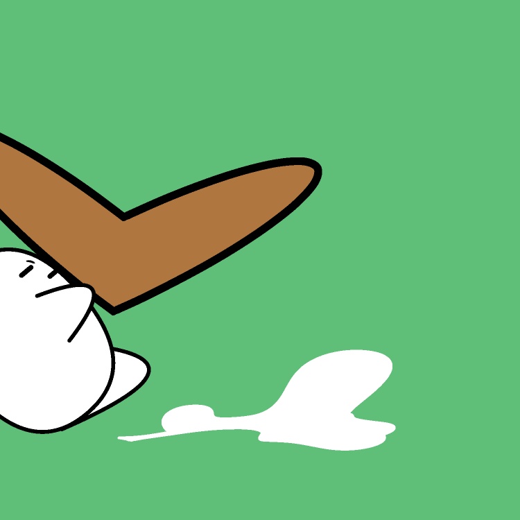 ブーメラン巨大戻りGIFアニメ