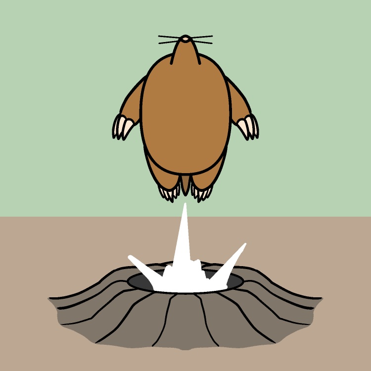 無限モグラ飛び出しGIFアニメ