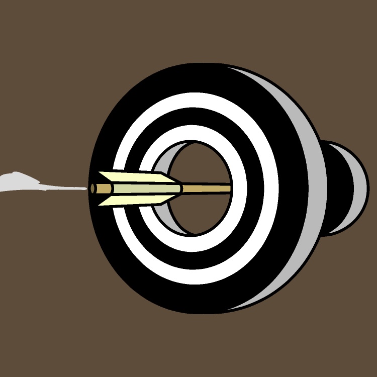 突き抜け弓道GIFアニメ