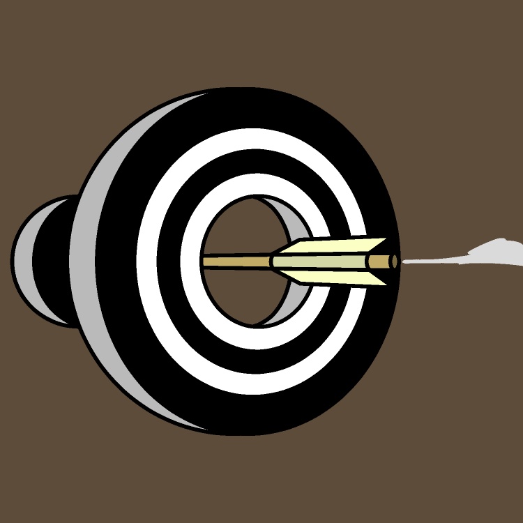 突き抜け弓道GIFアニメ