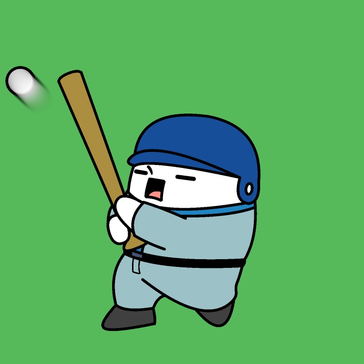 トスバッティングGIFアニメ