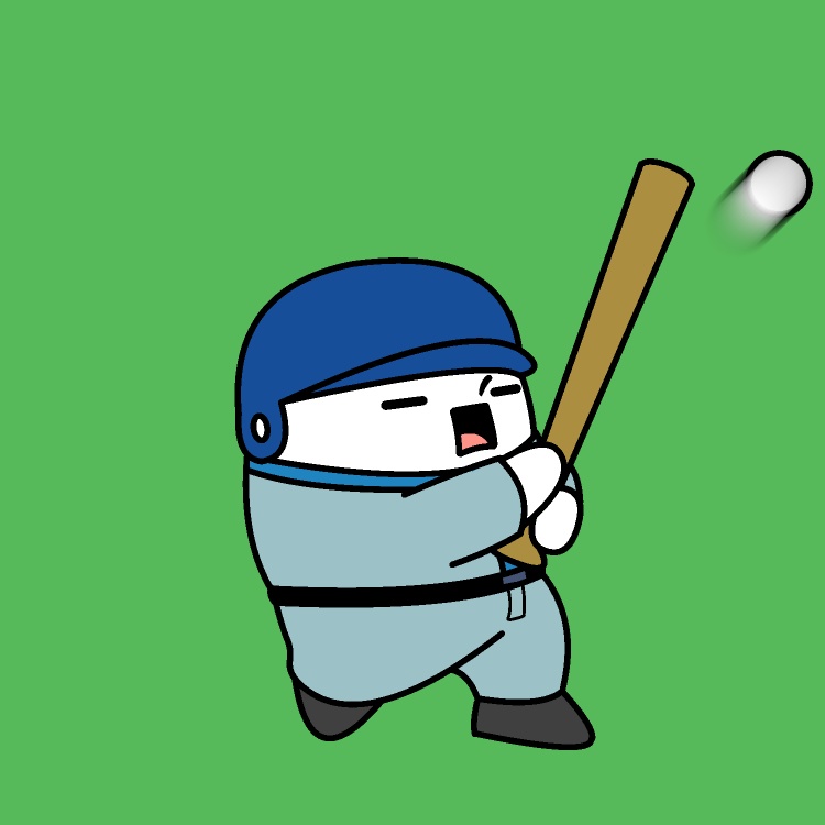 トスバッティングGIFアニメ