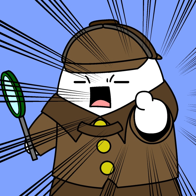 犯人指さし探偵GIFアニメ