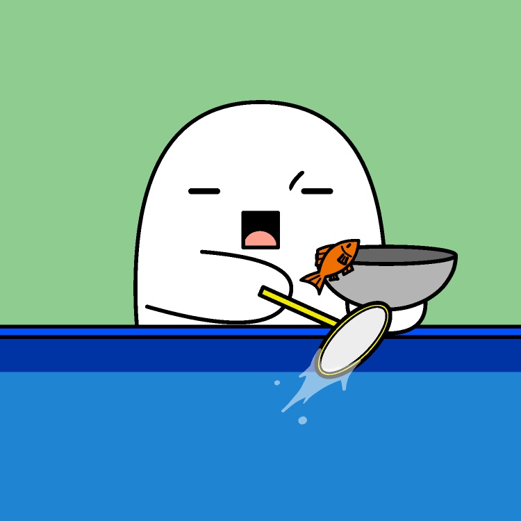 金魚すくいGIFアニメ