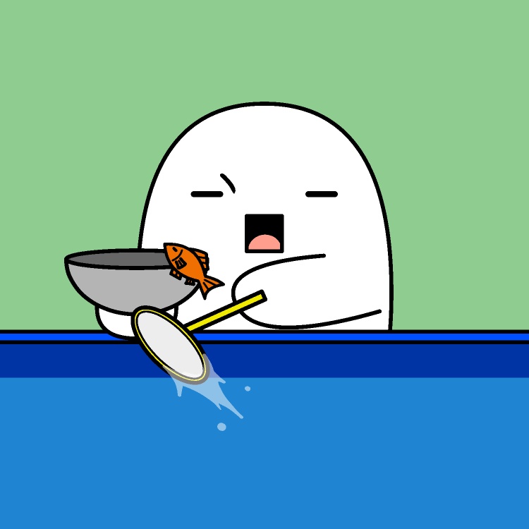 金魚すくいGIFアニメ