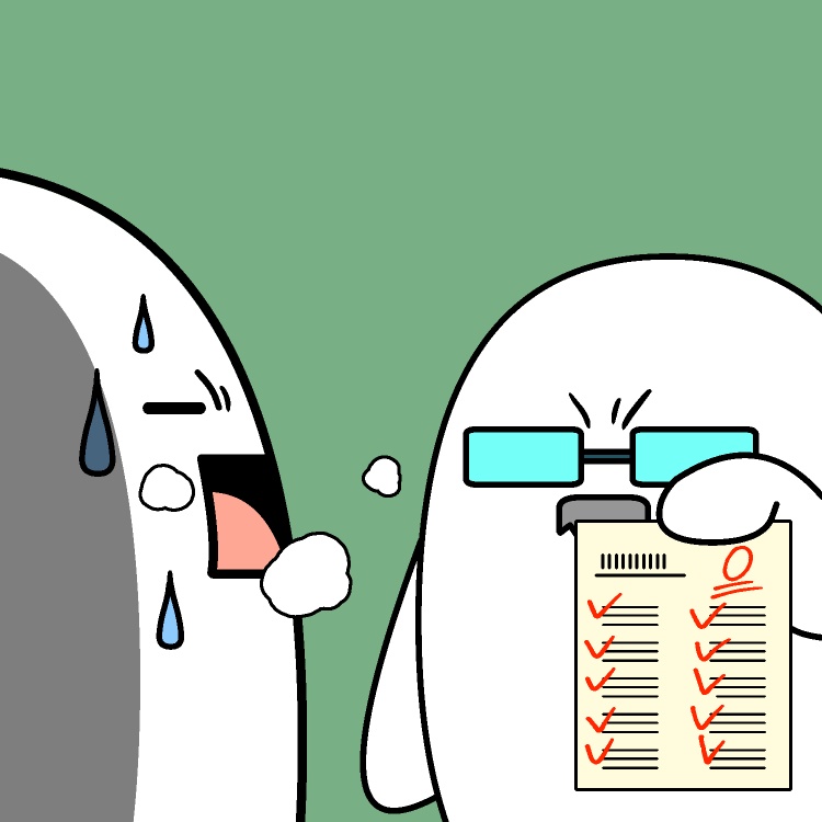 0点テスト焦りGIFアニメ