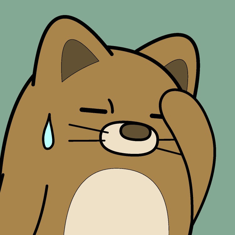 頭抱えイヌGIFアニメ