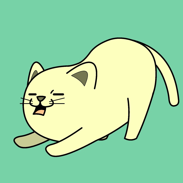 のび～ネコGIFアニメ