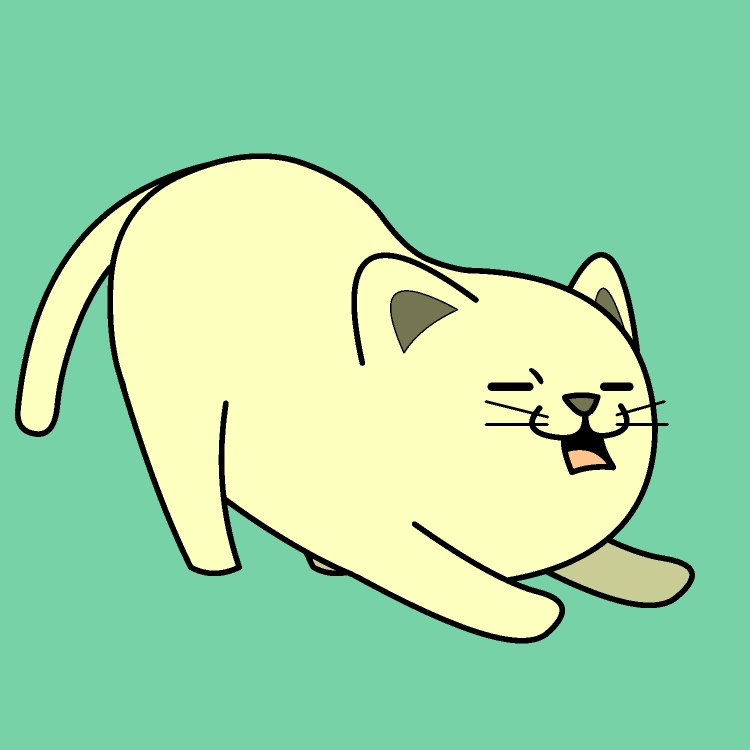 のび~ネコGIFアニメ