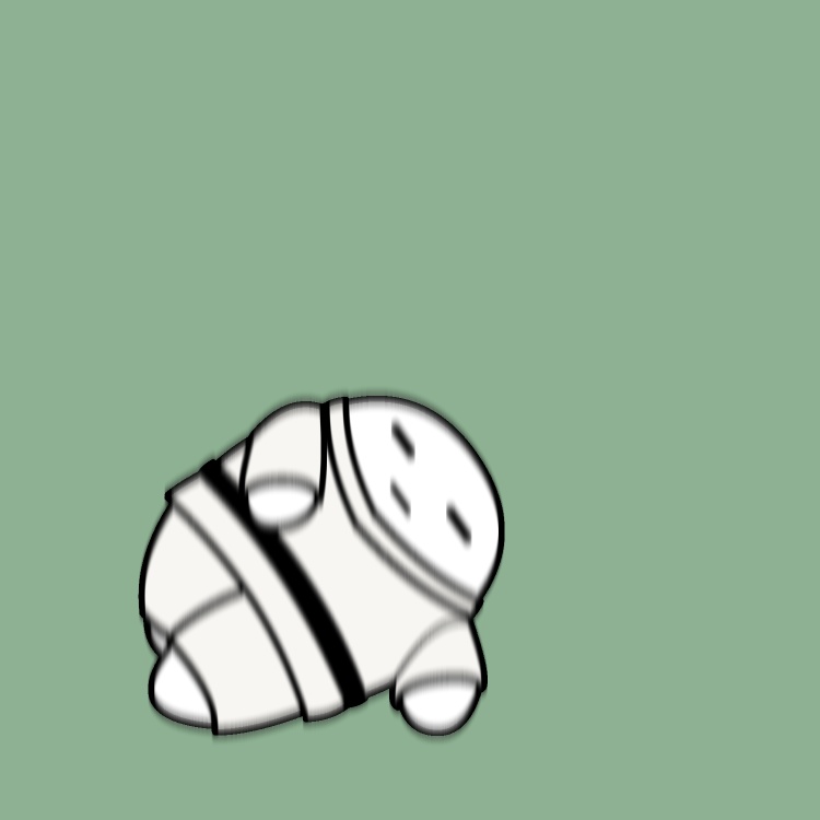 前回り受け身GIFアニメ