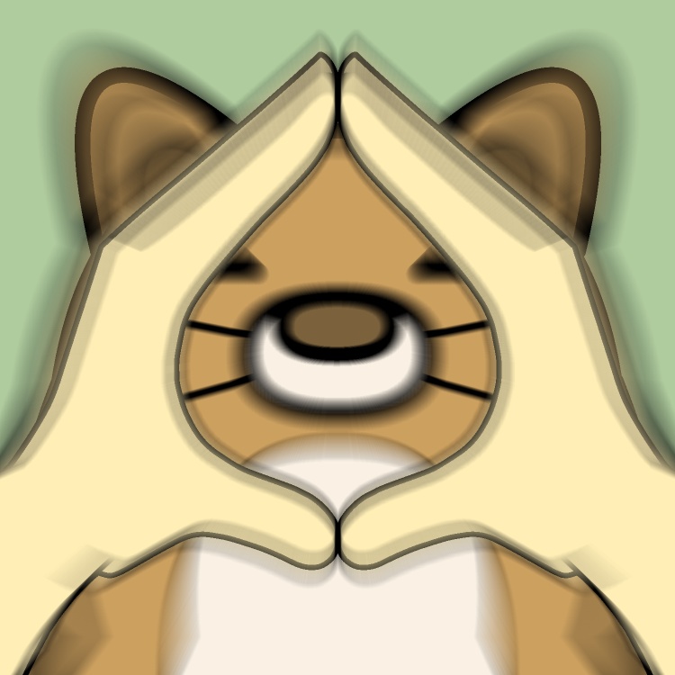 手の輪に鼻はめイヌGIFアニメ