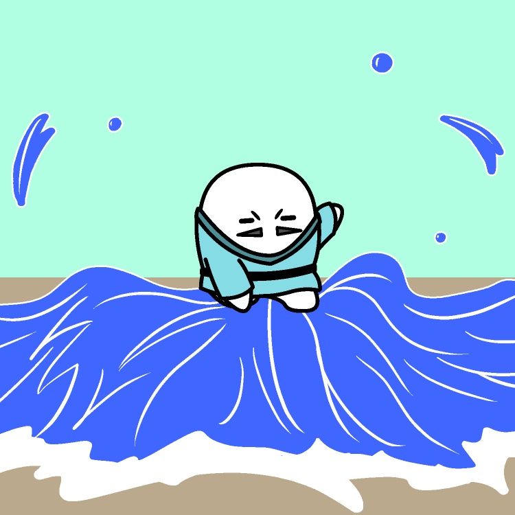 水の魔法攻撃！GIFアニメ