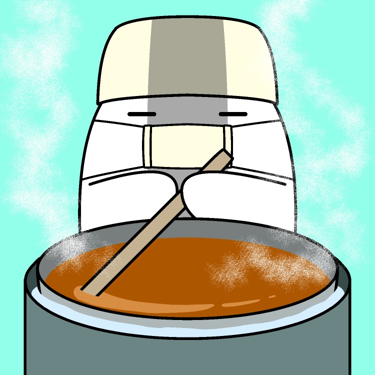 チョコレートぐつぐつGIFアニメ