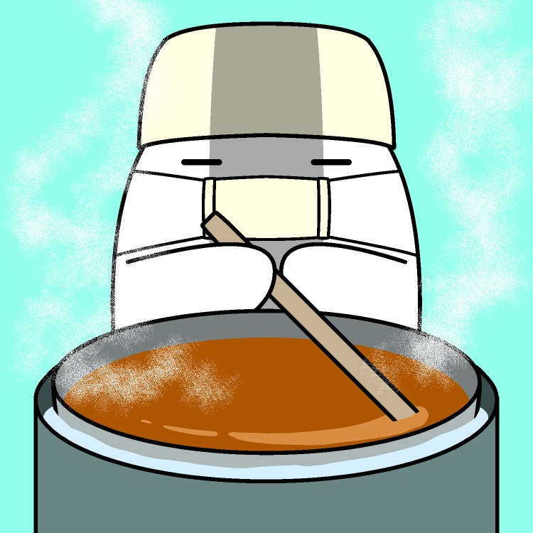 チョコレートぐつぐつGIFアニメ