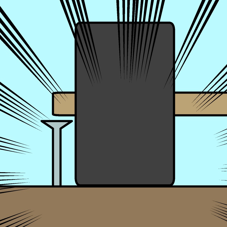 全力釘打ち外しGIFアニメ