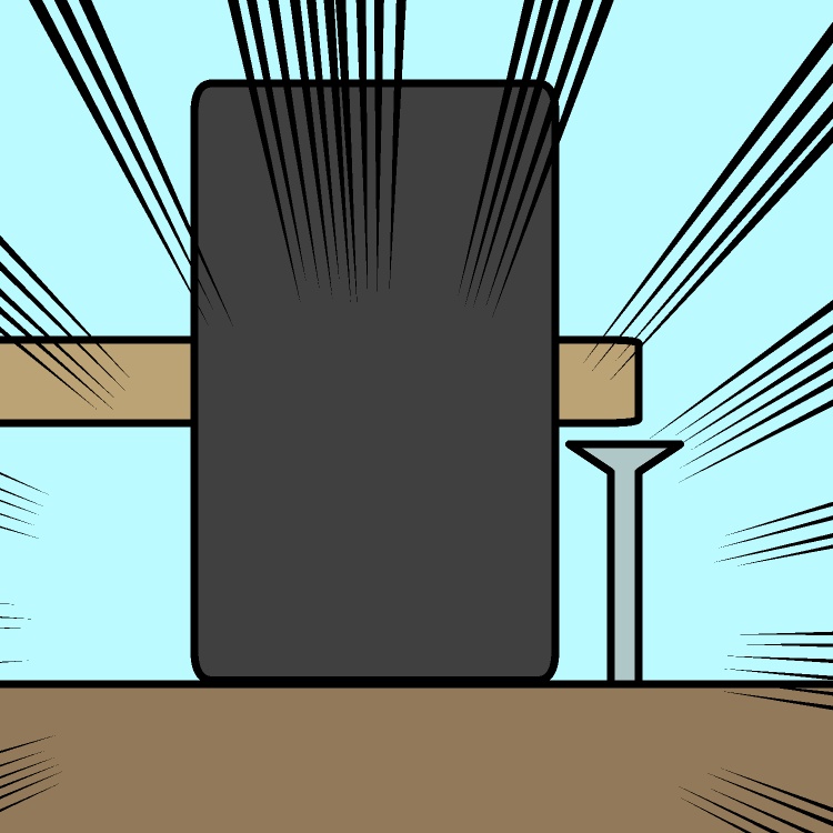 全力釘打ち外しGIFアニメ