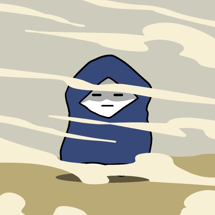 砂嵐歩きGIFアニメ