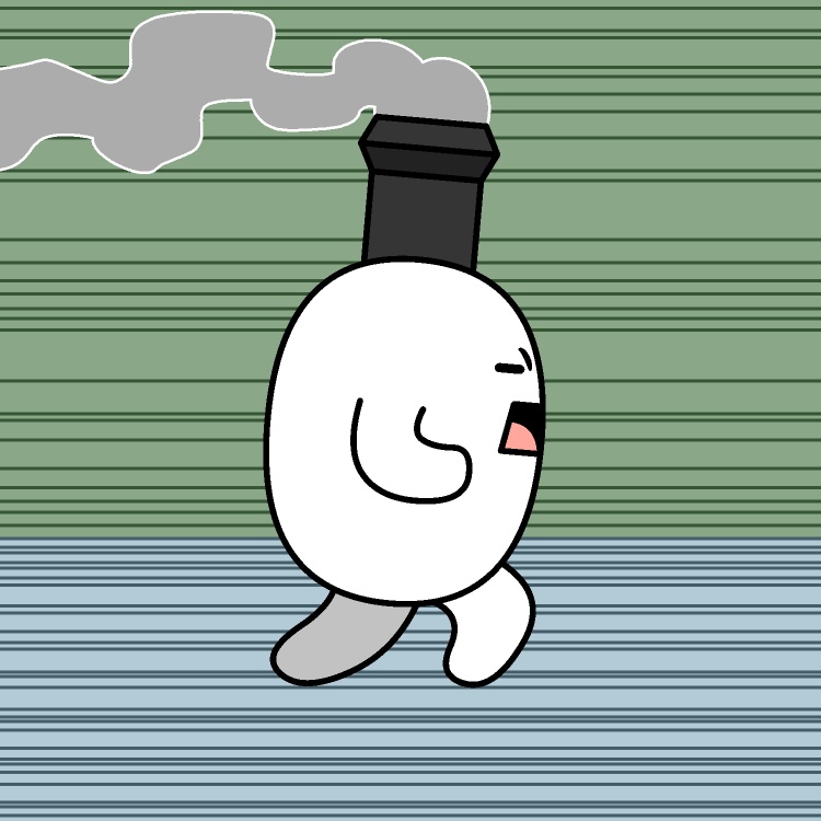 汽車ポッポダッシュGIFアニメ