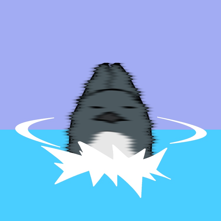 スピン埋まりペンギンGIFアニメ