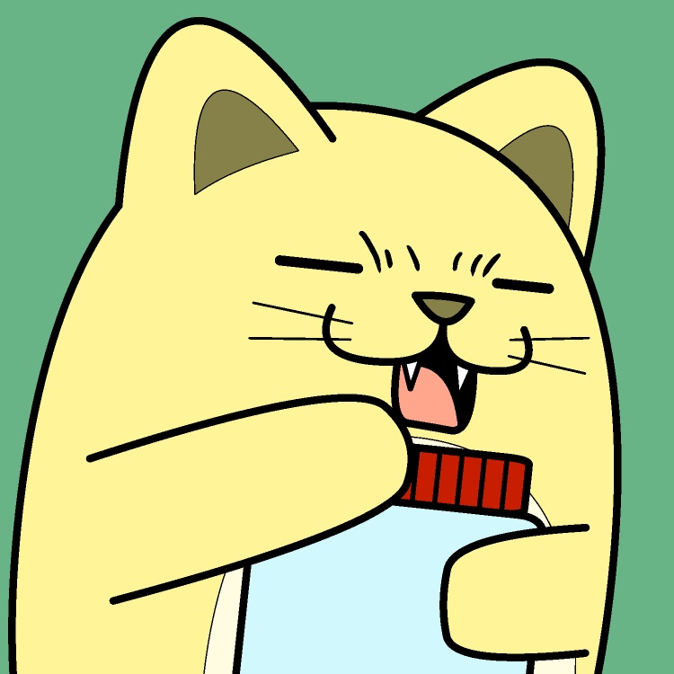 瓶のふた開かないネコGIFアニメ