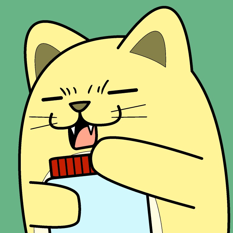 瓶のふた開かないネコGIFアニメ