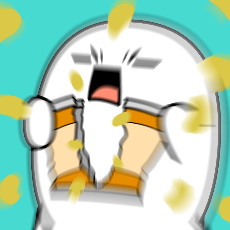 スナック菓子袋破裂GIFアニメ