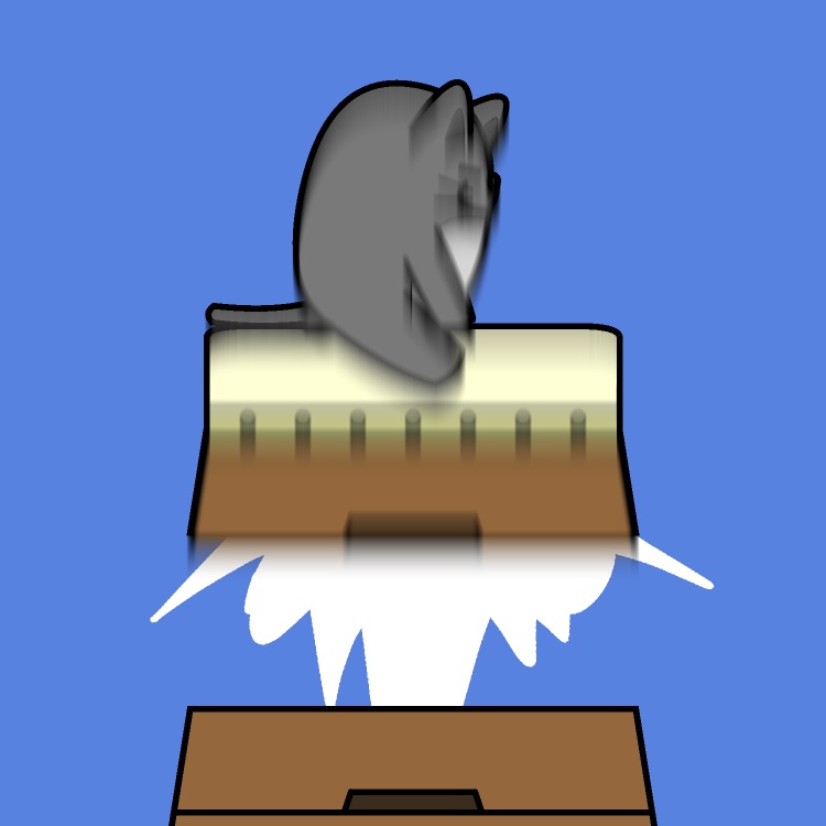 跳び箱発射ネコGIFアニメ