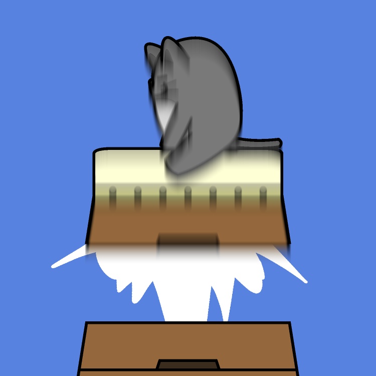 跳び箱発射ネコGIFアニメ